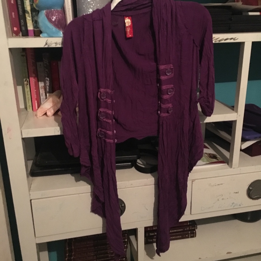 Purple Cardigan